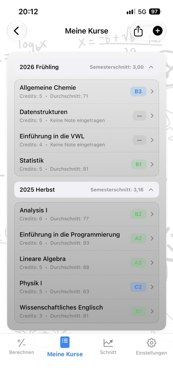 Meine Kurse