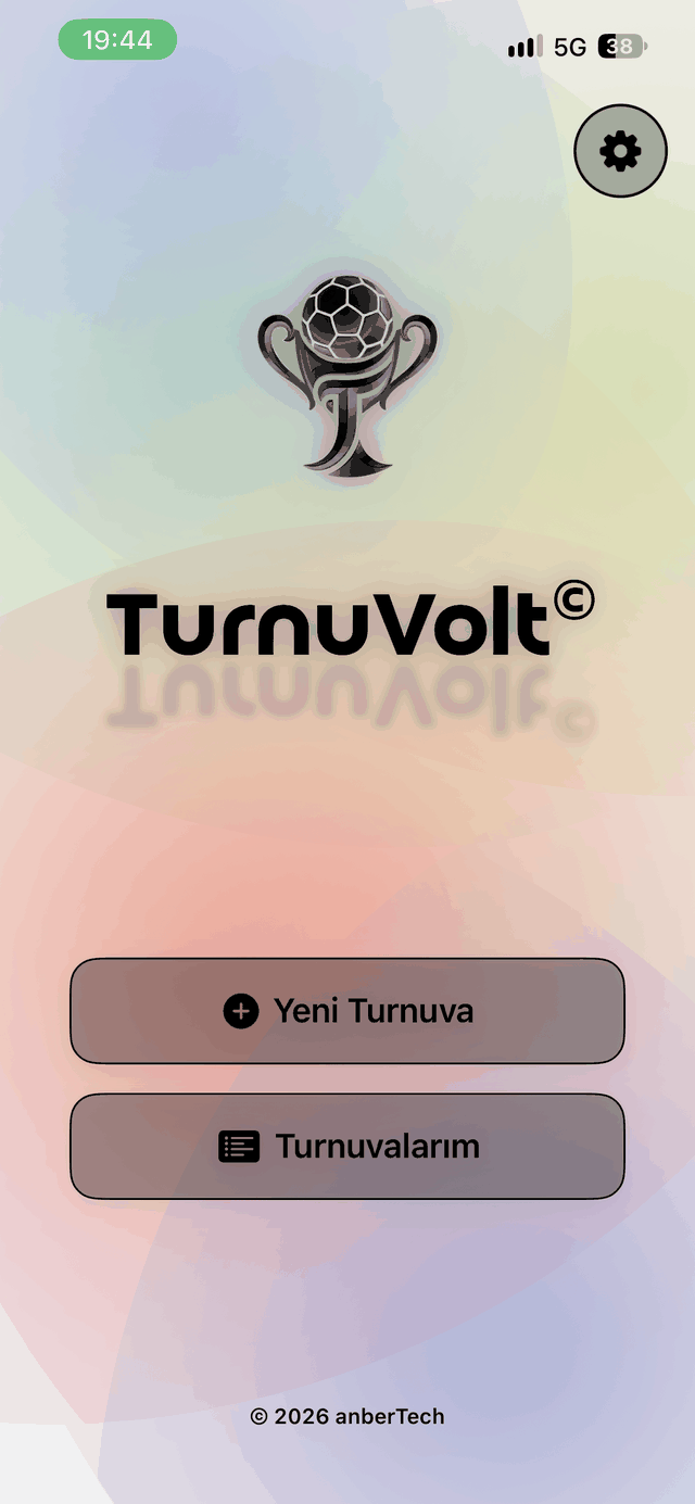 TurnuVolt home screen